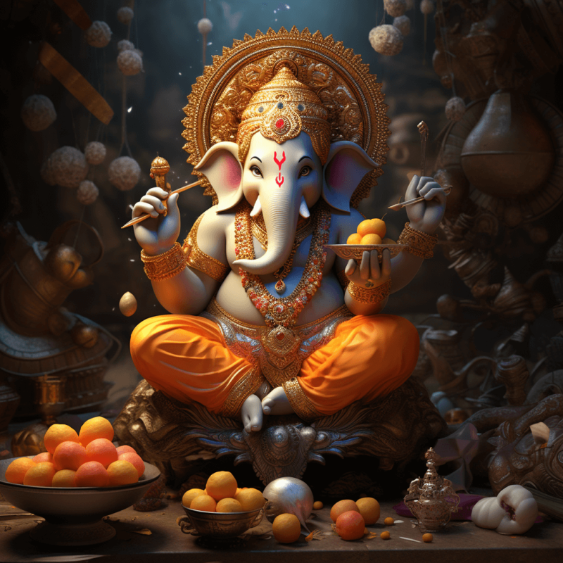 Ganesha Blessing Photo