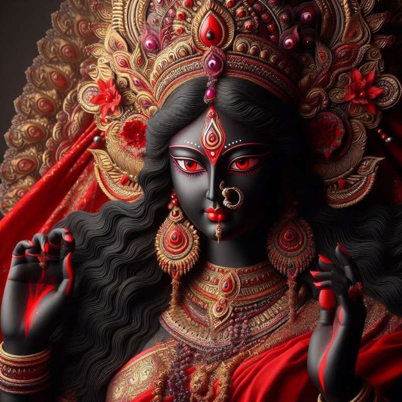 Maa Kali Face Photo