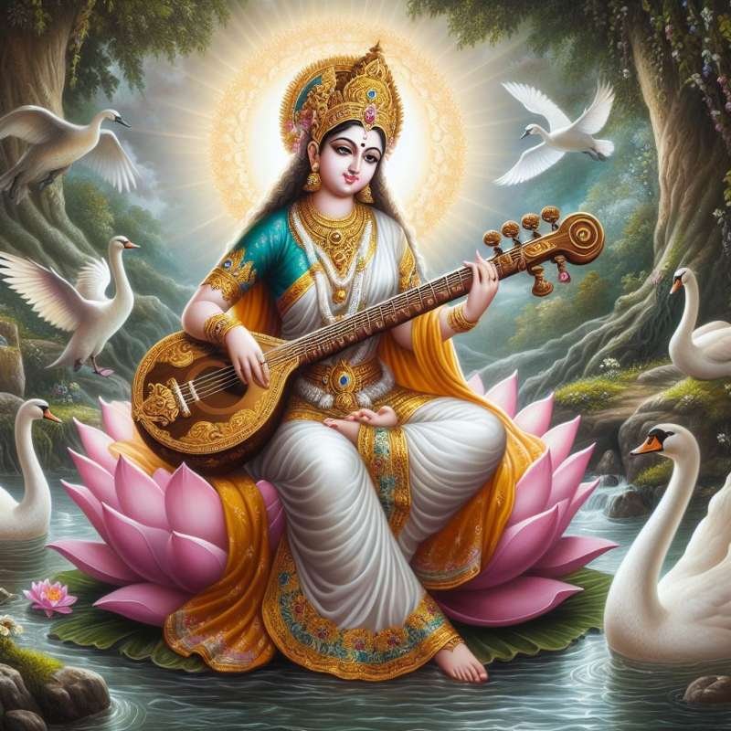 Saraswati Mata Ka Photo