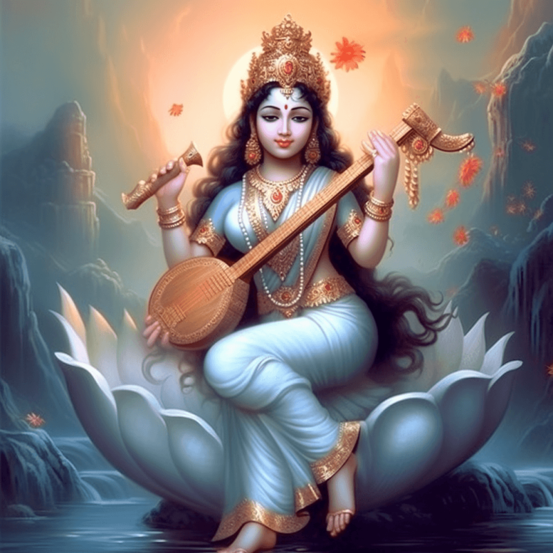 Saraswati Maa Image