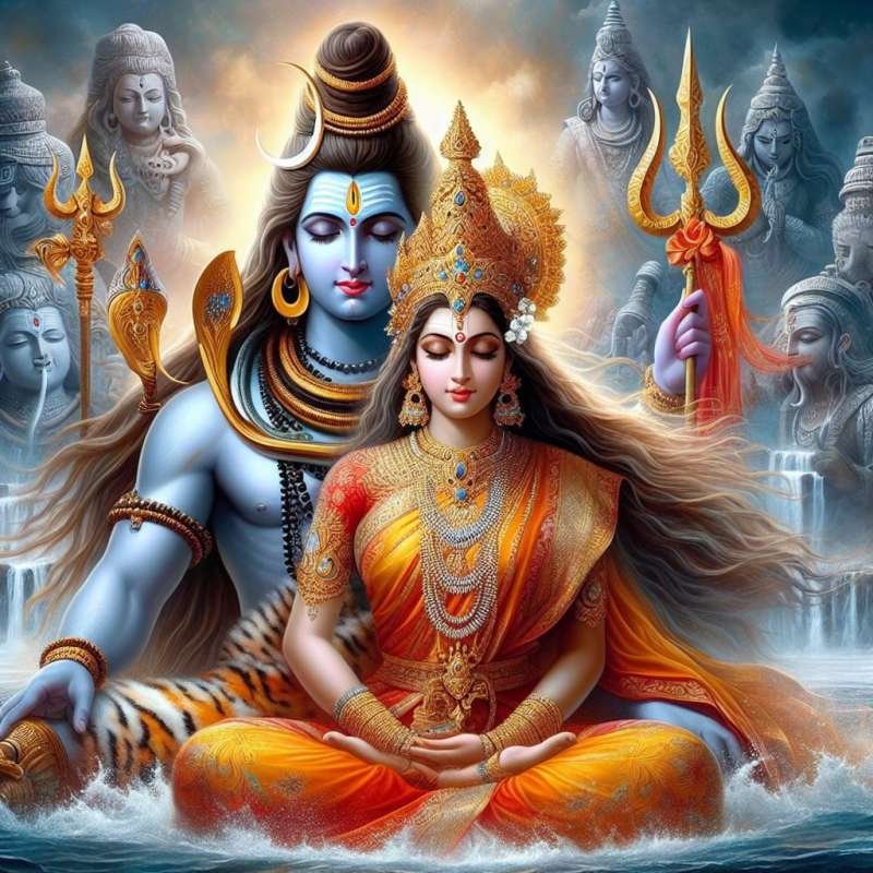 Shiv Shakti Cute Images