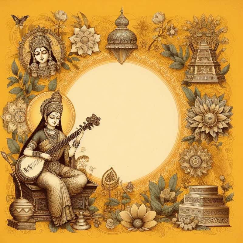 maa saraswati hd wallpaper