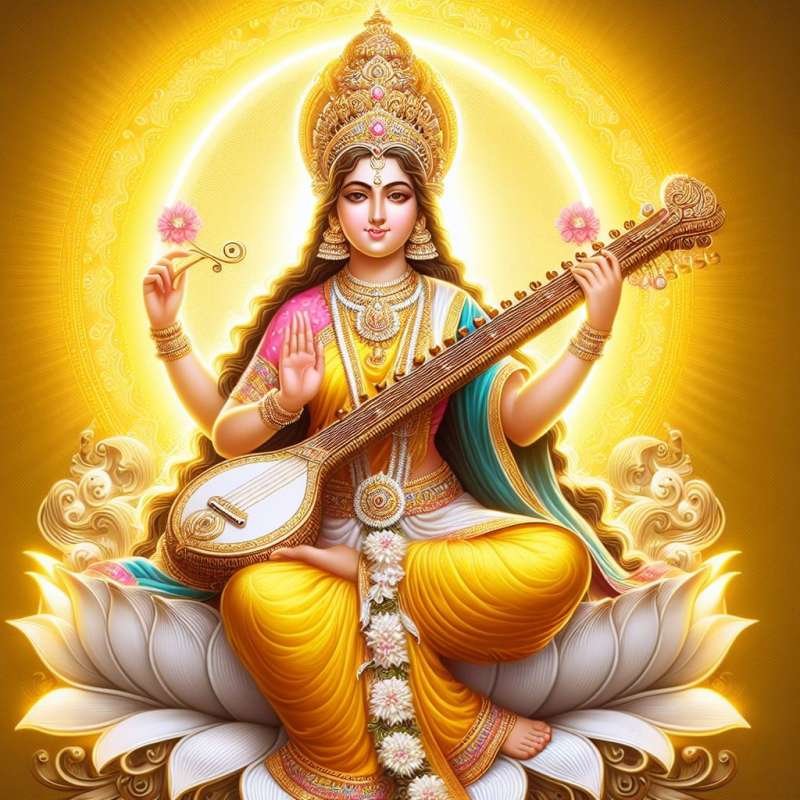 saraswati puja ka photo