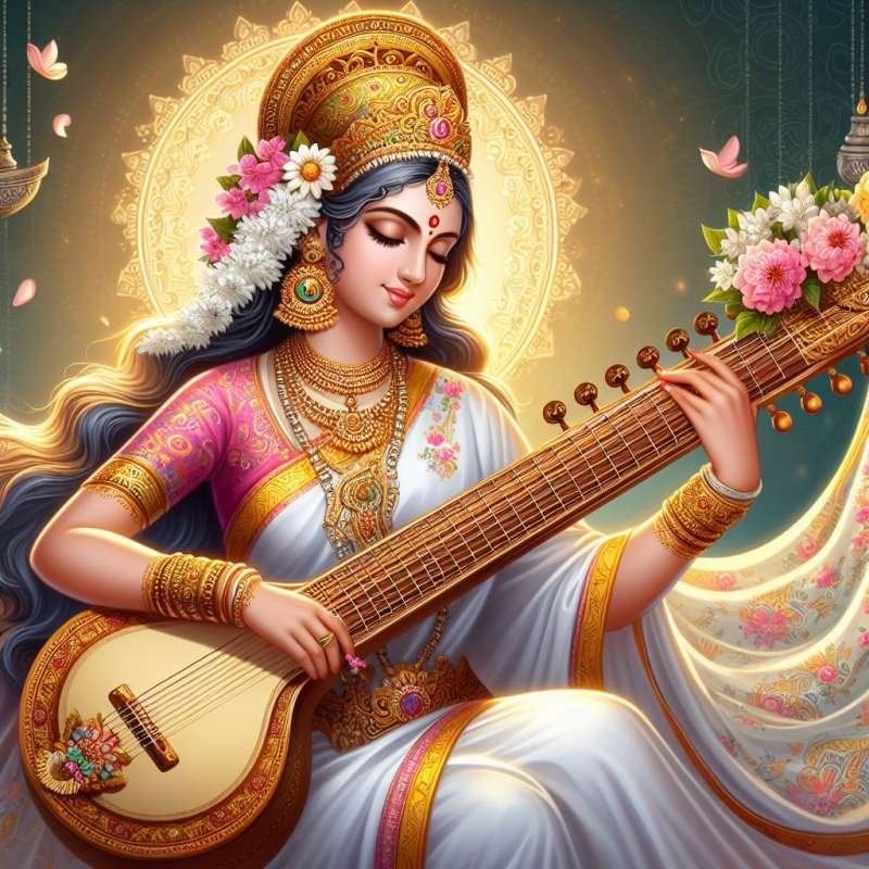 man saraswati ka photo