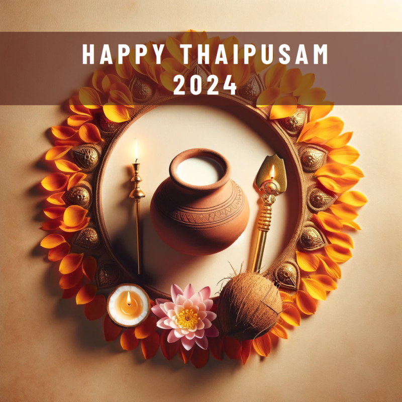 Happy 2024 Thaipusam Greetings & Quotes Use Free