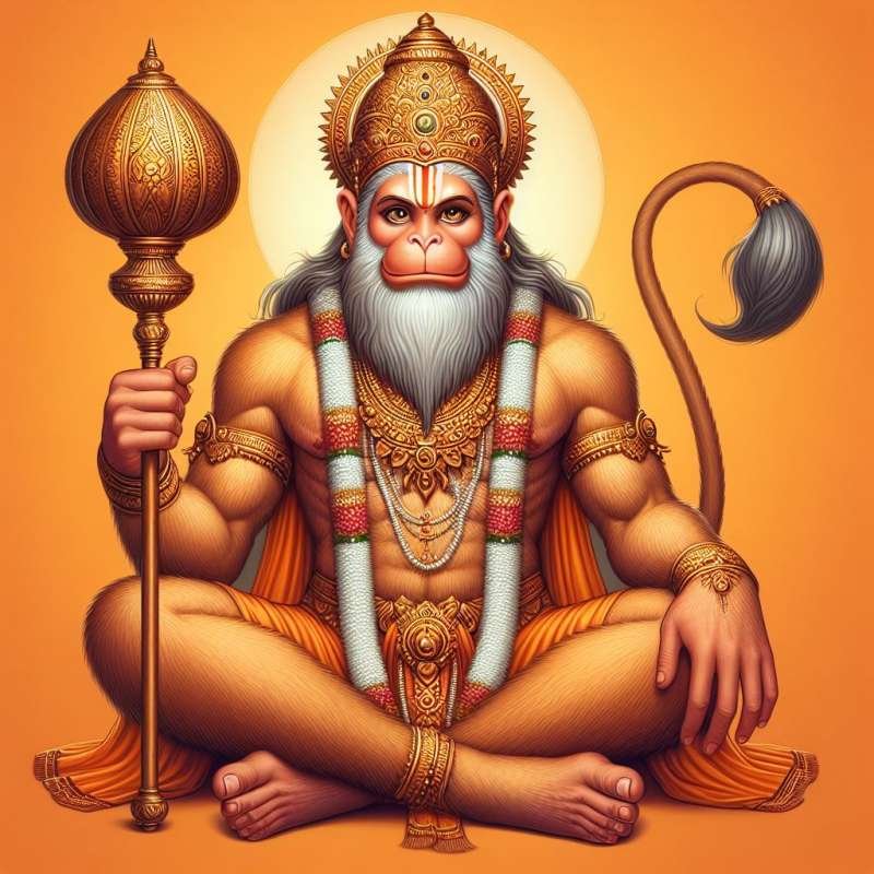 God Hanuman in meditation images generative ai 23141256 Stock Photo at  Vecteezy