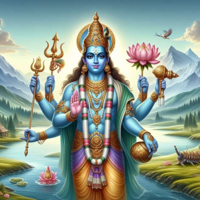 Vishnu Bhagwan Image