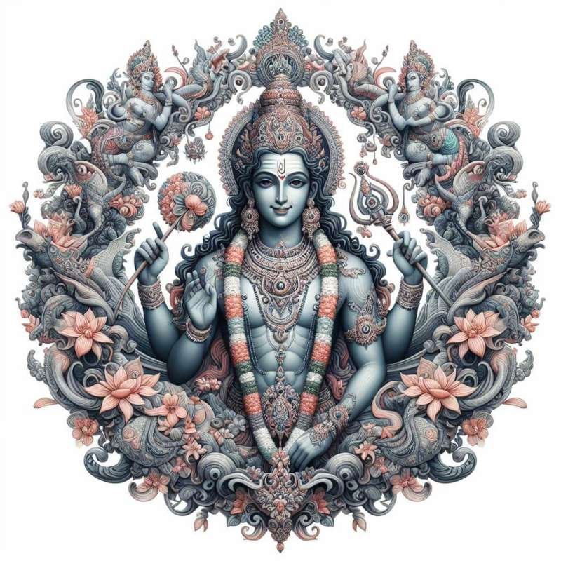 Vishnu Bhagwan Beautiful Images