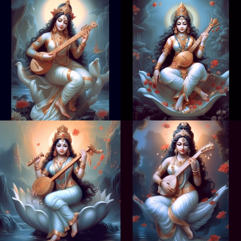 Goddess Saraswati Images