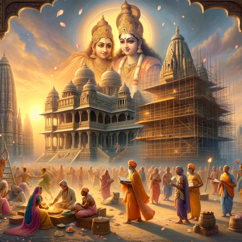 Divine Blessings: Construction of Ram Temple